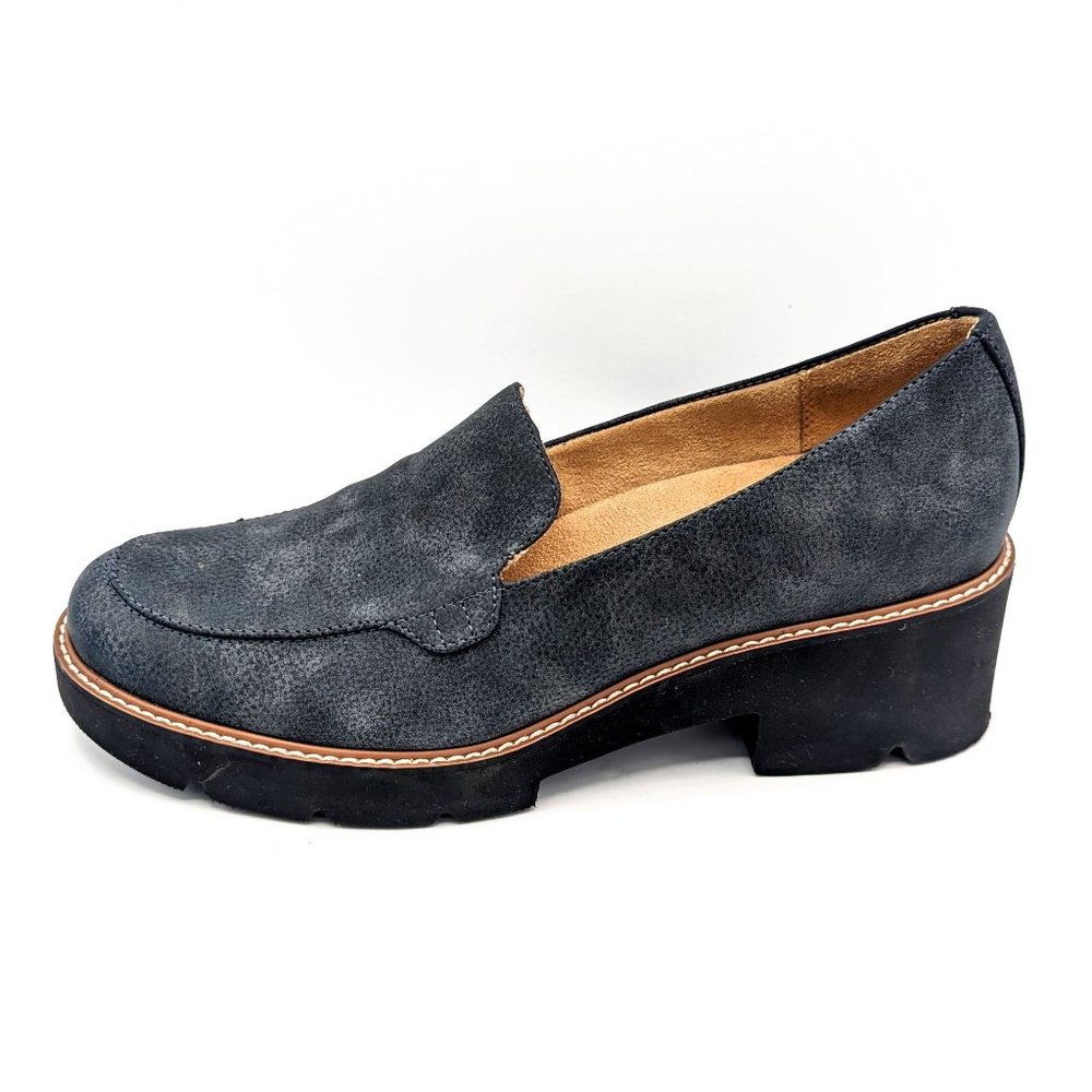 Naturalizer Charcoal Gray Platform Loafers